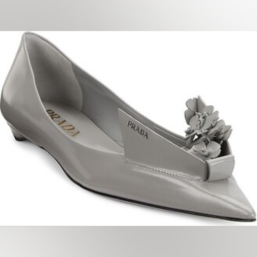 Prada Closed Toe Floral Shoe